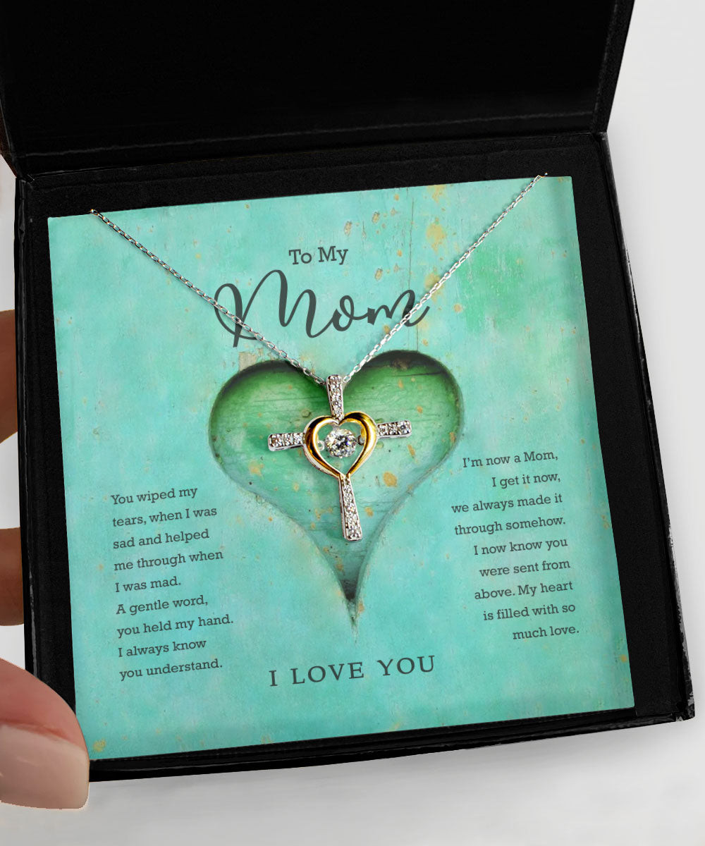 Mother Necklace My Heart Is Filled With So Much Love Cross Dancing Necklace